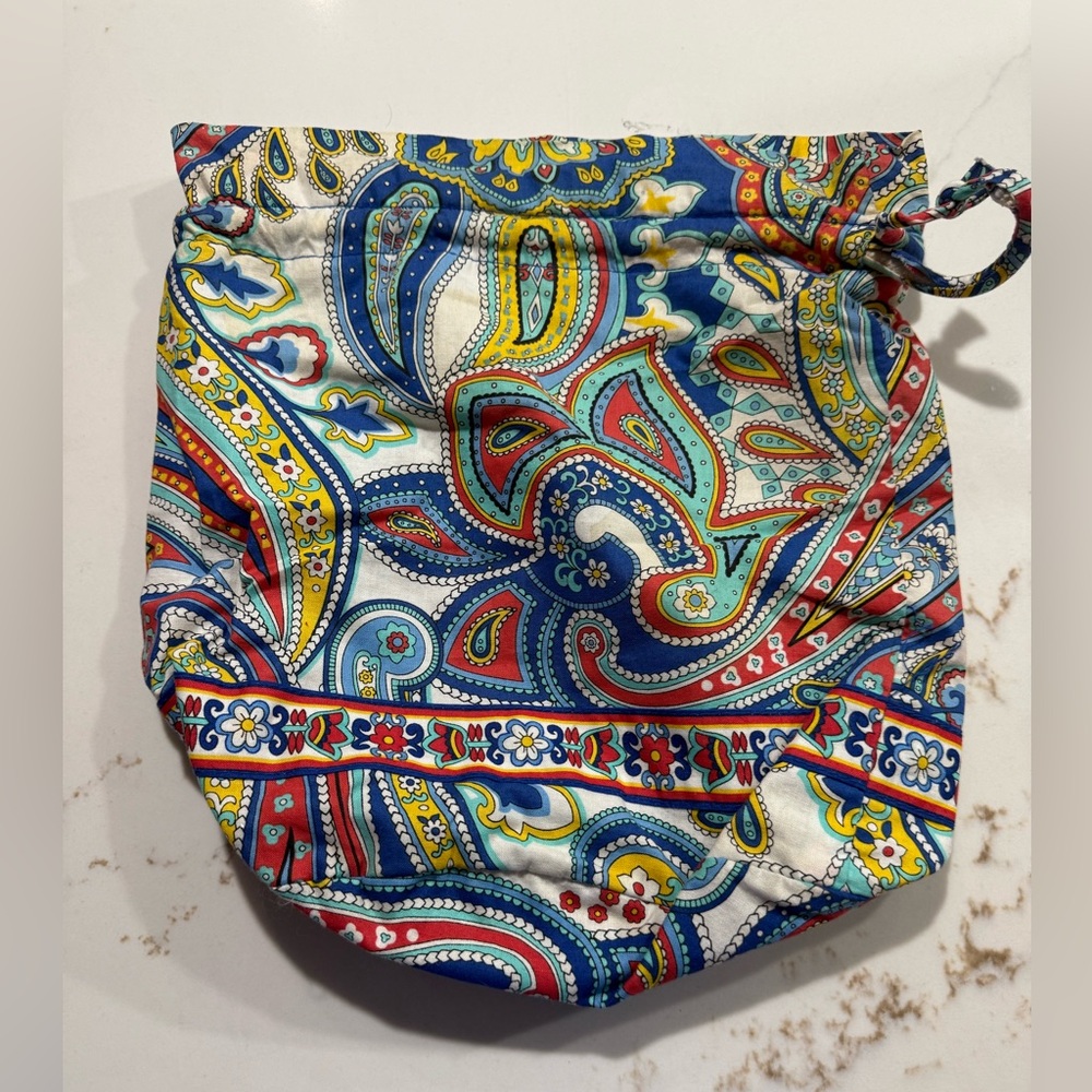 Vera Bradley Floral and Paisley Ditty Bag